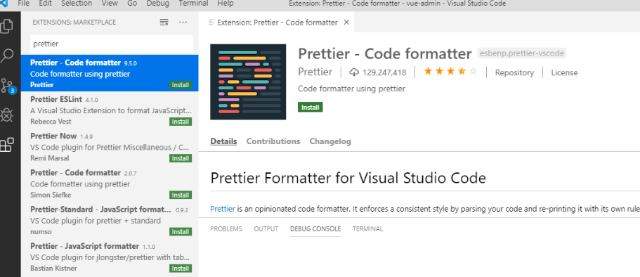 Prettier：前端代码格式化工具
