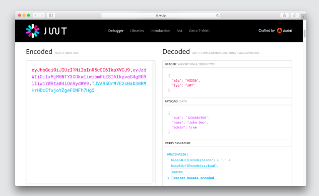 JWT（JSON Web Tokens）：用于在各方之间安全传输信息的开放标准（RFC 7519）