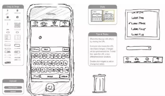 原型设计(Prototype design)：用于展示软件预期外观和功能的初步设计模型
