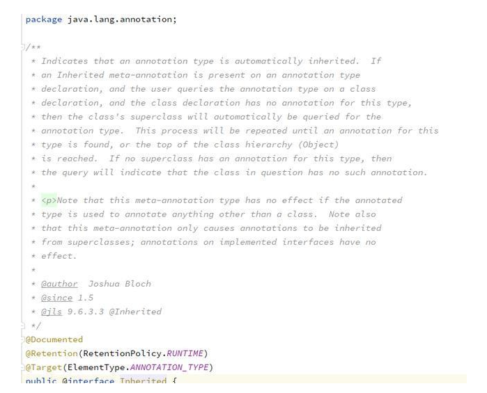 annotated(adj.注解的)：是Java提供的一种语法元素